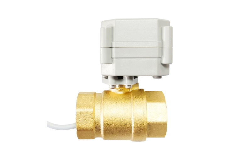 3Nm 2 Way Brass Electric Water Valve Bare type, no position indicator, no manual override