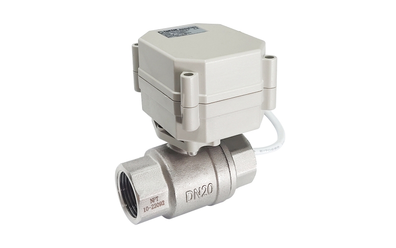 3Nm 2 Way Stainless Steel Grade304 Electric Water Valve Bare type, no position indicator, no manual override