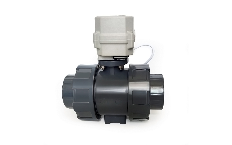 15Nm UPVC 2 Way Electric Ball Valve True Union with BSP, NPT or Glue End ANSI/DIN/JIS standard