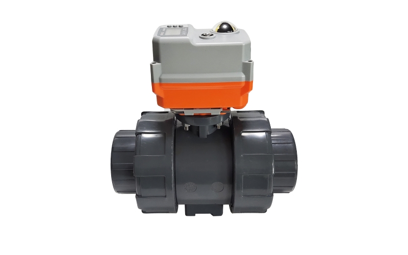 50Nm Electric Proportional Valve Plastic material with True Union ends ANSI, JIS, DIN standard