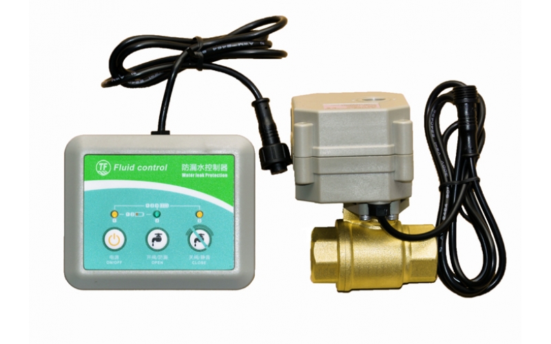 Intelligent Water leak Alarm system close valve automatically when leak detected